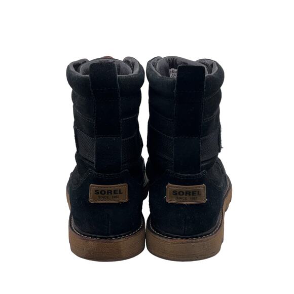 Sorel Mens Size 8.5 Mad Mukluk Boots Suede Leather Hawk Water Resistant Black main image 9
